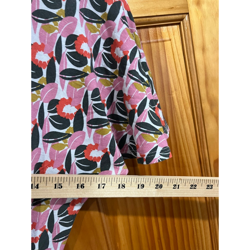 Women’s Boden Flutter Sleeve Jersey Dress in Abstract Bloom 
Size 4 Regular - Picture 6 of 6